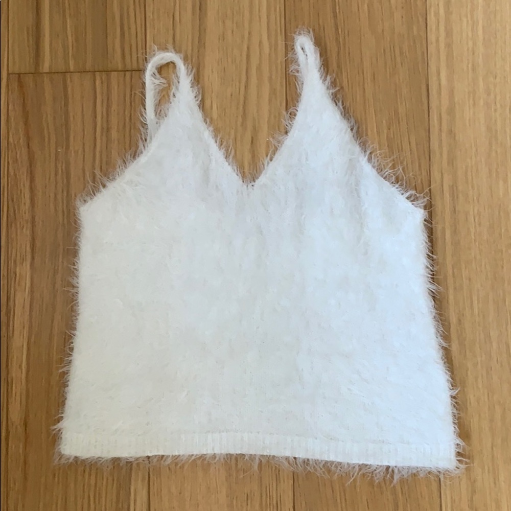 Fluffy tank top